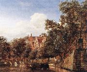 HEYDEN, Jan van der View of the Herengracht, Amsterdam oil on canvas